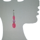 Hot Pink and Light Pink Earrings