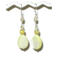 Lemon Chiffon Teardrop Earrings