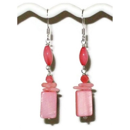 Light Coral Earrings 