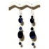 Navy Blue Dangle Earrings