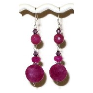 Purple, Fuchsia and Pink Earrings