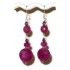 Purple, Fuchsia and Pink Earrings