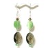 MInt Green and Smoky Quartz Earrings