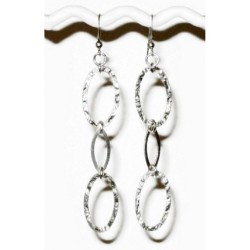 Sterling Silver Long Dangle Earrings