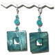 Teal Earrings 