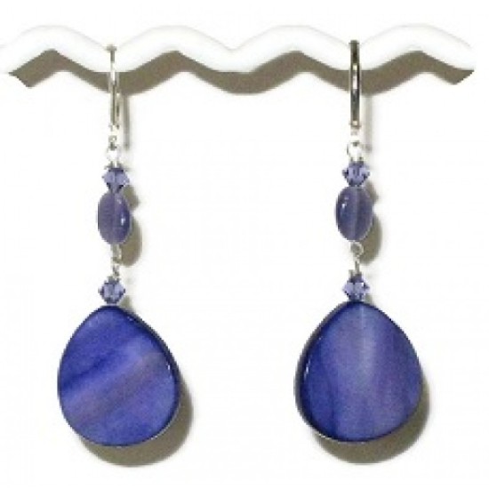 Violet Dangle Earrings