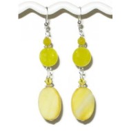 Yellow Dangle Earrings