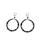  Large Black Hoop Earrings