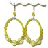  Large Yellow Hoop Earrings