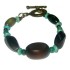 Brown, Green, Teal and Aqua Men's Bracelet