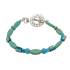 Turquoise and Aqua Men's Beaded Bracelet