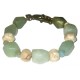 Beige and Celery Green Men's Bracelet