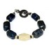 Blue and Beige Men's Bracelet