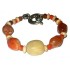 Orange, Cream, and Beige Men's Bracelet