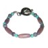 Purple, Gray and Aqua Men's Bracelet