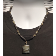 Black and Grey Men's Necklace