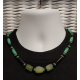 Celery Green, Black, and Beige Men's Necklace