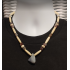 Off-White Men's Necklace with Botswana Agate 