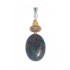 Brown, Deep Turquoise and Beige Men's Pendant