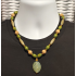 Olive Green, Beige and Brown Men's Beaded Necklace