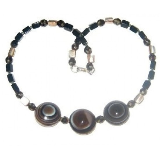 Botswana Agate Necklace Set