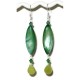 Green and Yellow Necklace and Earring Set 