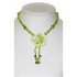 Apple and Yellow Green Necklace with Flower Shell Pendant