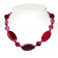 Fuchsia Sardonyx Necklace