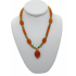 Orange and Peridot-Colored Necklace