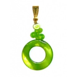 Apple Green Donut Pendant