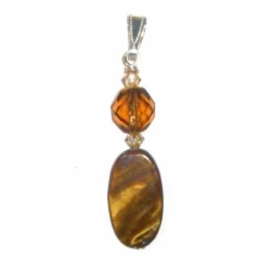 Maple Brown and Champagne Pendant