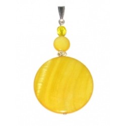  Yellow Shell Pendant