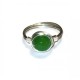 Green Jade Wire-Wrapped Ring