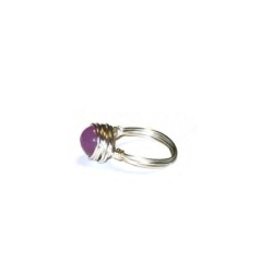 Orchid Jade Wire-Wrapped Ring