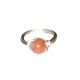 Salmon Jade Wire-Wrapped Ring