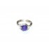 Violet Jade Wire-Wrapped Ring