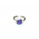 Violet Jade Wire-Wrapped Ring