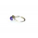 Violet Jade Wire-Wrapped Ring